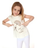 Bluza fete cu aplicare crem NDZ81380 - Magazin online - Boutique